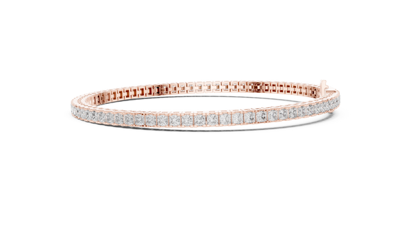 Princess Cut Diamond Tennis Bracelet