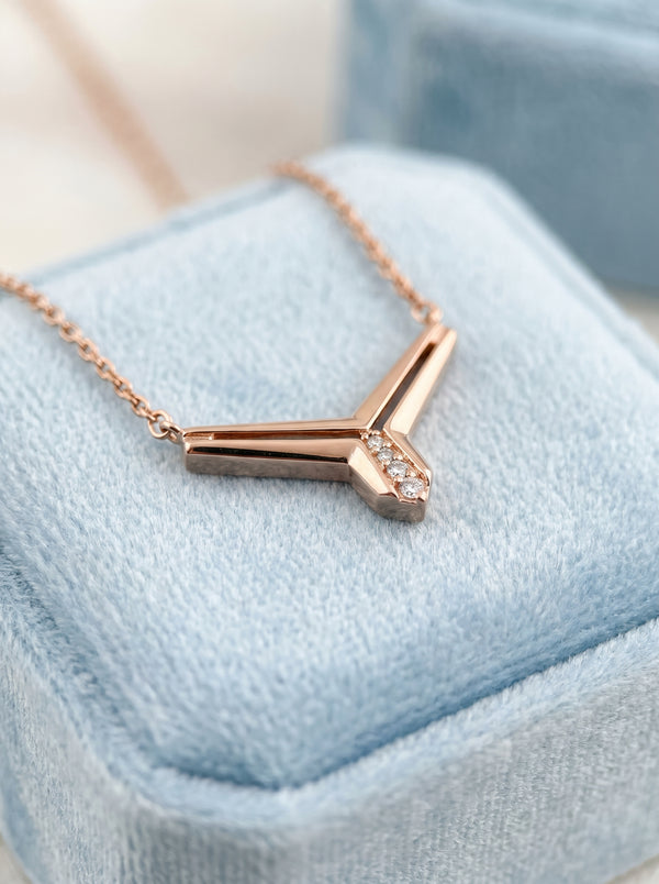 18KT Rose Gold Modern Mangalsutra
