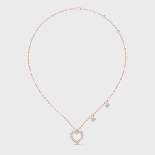 Diamond Heart Pendant Necklace