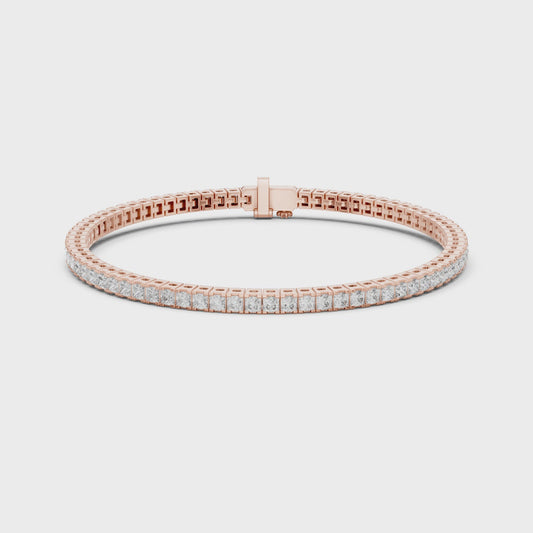 Princess Cut Diamond Tennis Bracelet
